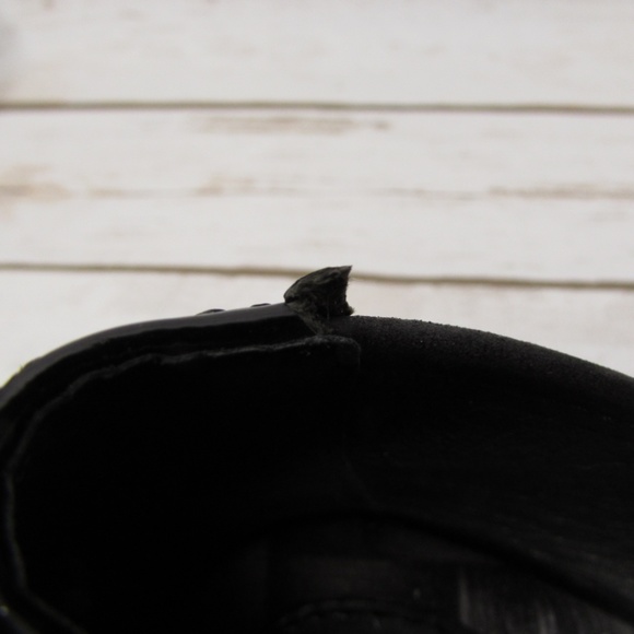 Born Black Leather Ballet Flats Bronze Strap 7 - Picture 5 of 8